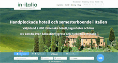 Desktop Screenshot of in-italia.se